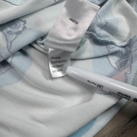 Disney Stitch Pajamas Sleepwear Set Long Sleeve Top Pants Women's Size M - Picture 7 of 16